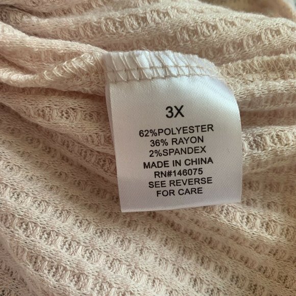 Sweet Romeo Pink Crewneck Long Sleeve Thermal Top - Picture 5 of 6